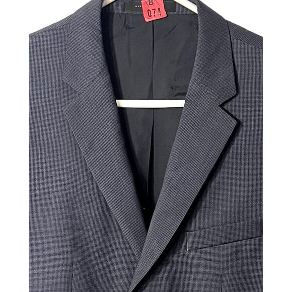 HUGO BOSS Suit Jacket Mens Size 38S Blue TESS Lanificio Wool Single Breasted - Picture 4 of 13